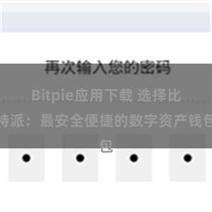 Bitpie应用下载 选择比特派：最安全便捷的数字资产钱包