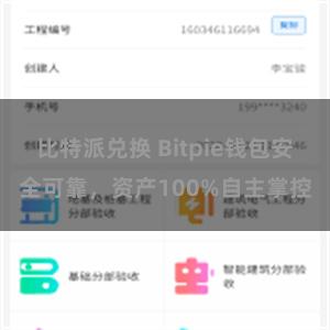 比特派兑换 Bitpie钱包安全可靠，资产100%自主掌控