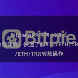 Bitpie APP官方 比特派钱包转账教程详解，快速了解BTC/ETH/TRX转账操作