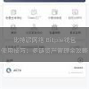 比特派网络 Bitpie钱包使用技巧：多链资产管理全攻略