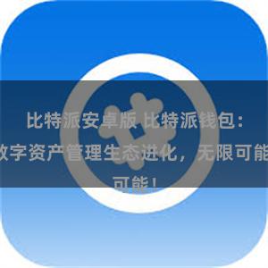 比特派安卓版 比特派钱包：数字资产管理生态进化，无限可能！