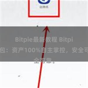 Bitpie最新教程 Bitpie钱包：资产100%自主掌控，安全可靠。