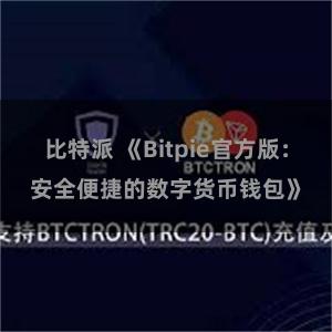 比特派 《Bitpie官方版：安全便捷的数字货币钱包》