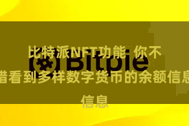 比特派NFT功能  你不错看到多样数字货币的余额信息